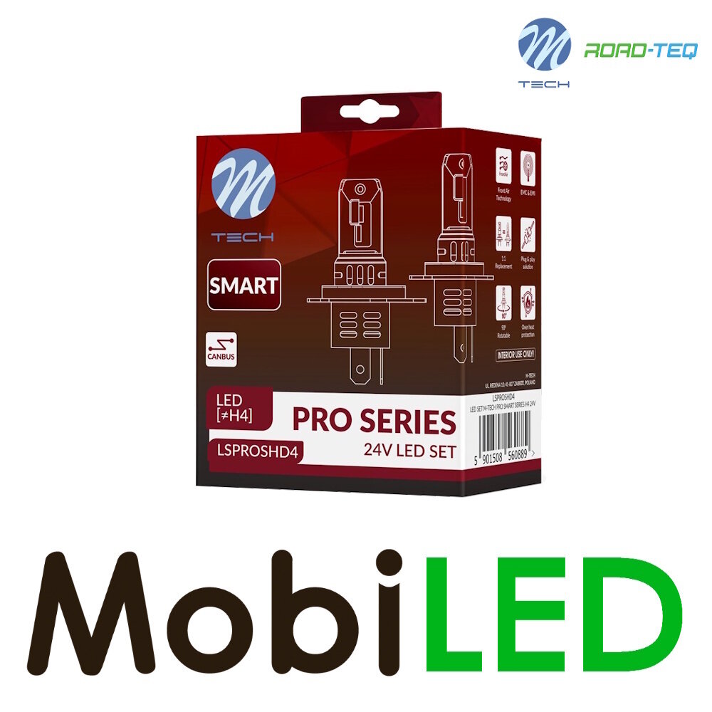 M-Tech M-Tech Pro smart série led set H4 24V M-Tech M-Tech Pro smart série led set H4 24V