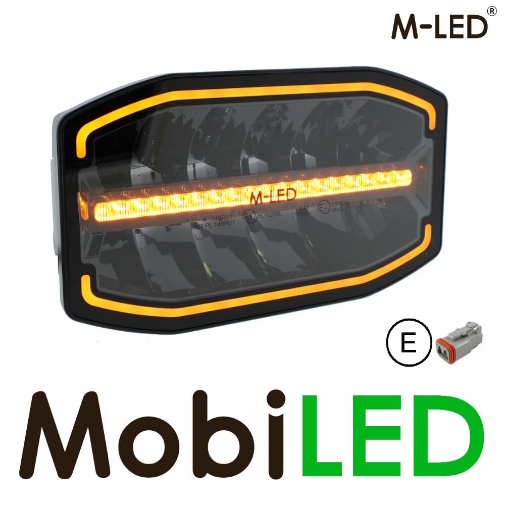 M-LED M-LED Phoenix combo met flitser amber/wit positielicht 9.6 inch E-keur