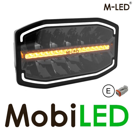 M-LED M-LED Phoenix combo avec flash feu de position ambre/blanc 9.6 pouces E-marque M-LED M-LED Phoenix combo avec flash feu de position ambre/blanc 9.6 pouces E-marque