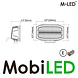 M-LED M-LED Phoenix combo avec flash feu de position ambre/blanc 9.6 pouces E-marque M-LED M-LED Phoenix combo avec flash feu de position ambre/blanc 9.6 pouces E-marque