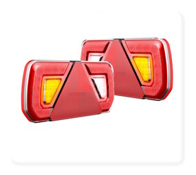 Kit feux arrière remorque LED 5 fonctions Kit feux arrière remorque LED 5 fonctions