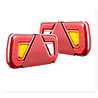 Set LED Trailer rear lights E-mark 12-24 volts 5 functions Set LED Trailer rear lights E-mark 12-24 volts 5 functions