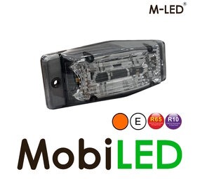 M-LED Aero Twin dubbelbrander amber/wit positielicht en flitser dark lens