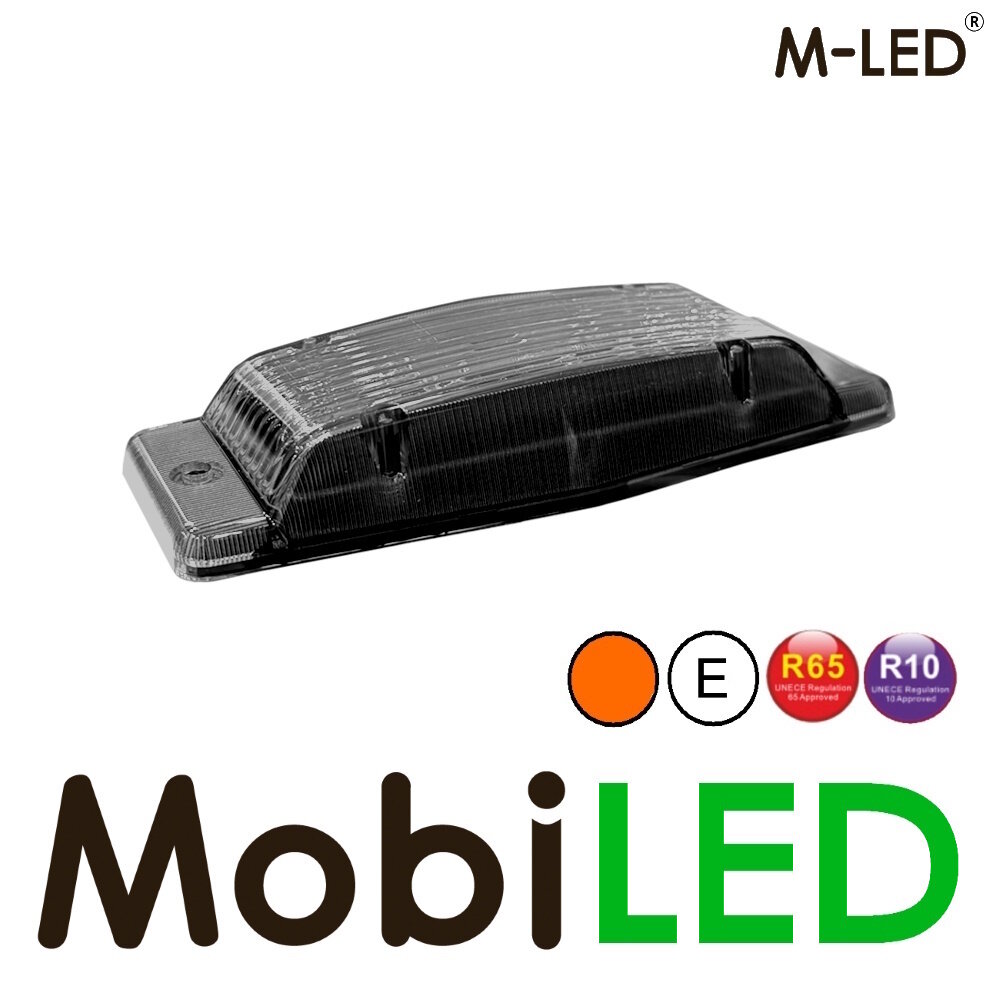 M-LED M-LED Aero Twin double burner amber/white positionlicht and flasher dark lens