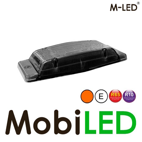 M-LED M-LED Aero Twin dubbelbrander amber/wit positielicht en flitser dark lens M-LED M-LED Aero Twin dubbelbrander amber/wit positielicht en flitser dark lens