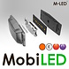 M-LED M-LED Aero Twin double burner amber/white positionlicht and flasher dark lens