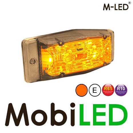 M-LED M-LED Aero Twin double burner amber/white positionlicht and flasher clear lens M-LED M-LED Aero Twin double burner amber/white positionlicht and flasher clear lens