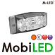 M-LED M-LED Aero Twin double burner amber/white positionlicht and flasher clear lens M-LED M-LED Aero Twin double burner amber/white positionlicht and flasher clear lens