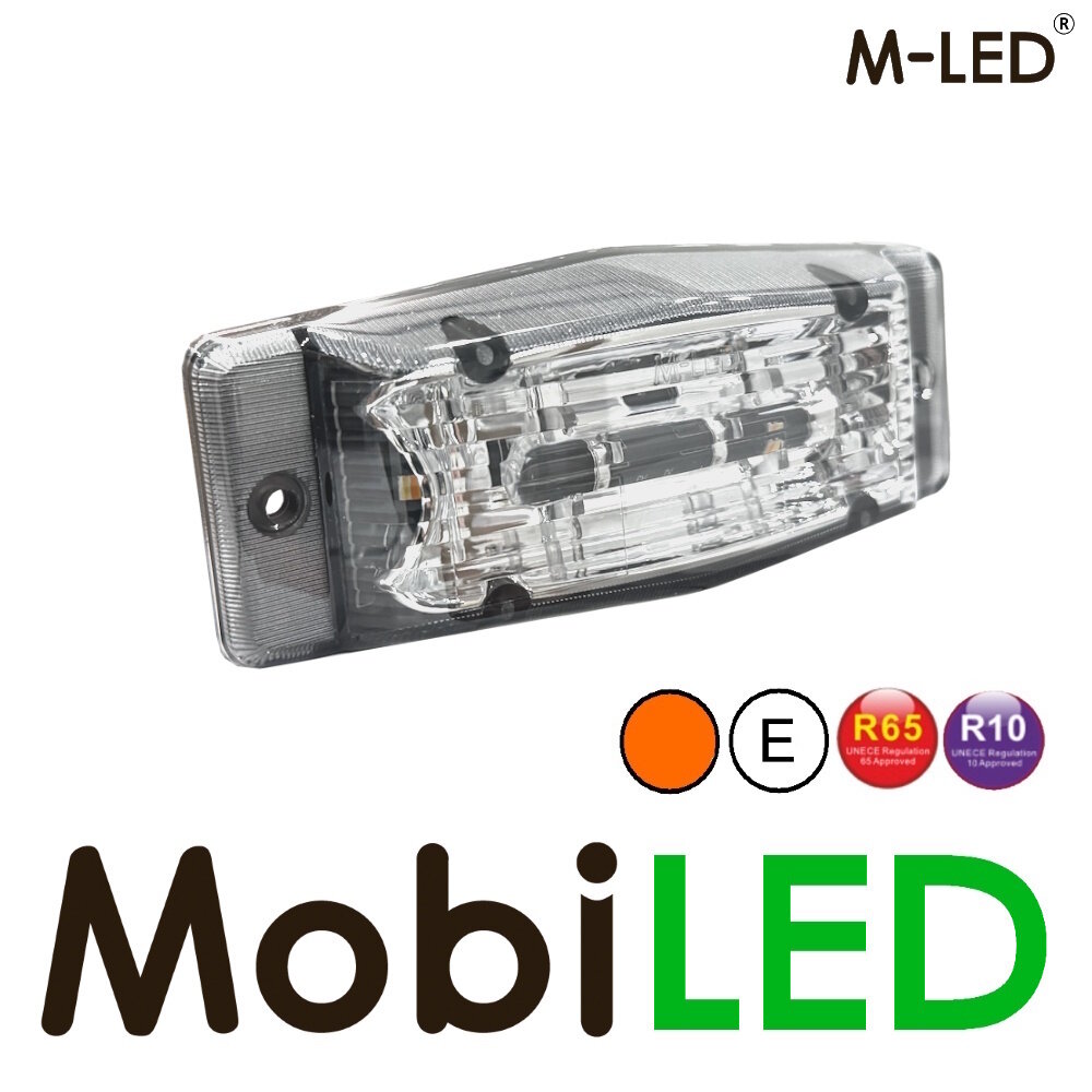 M-LED M-LED Aero Twin dubbelbrander amber/wit positielicht en flitser heldere lens M-LED M-LED Aero Twin dubbelbrander amber/wit positielicht en flitser heldere lens