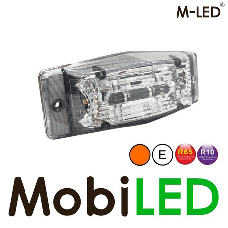 M-LED M-LED Aero Twin feu de position brûleur double feu ambre/blanc avec flash lentille transparente M-LED M-LED Aero Twin feu de position brûleur double feu ambre/blanc avec flash lentille transparente