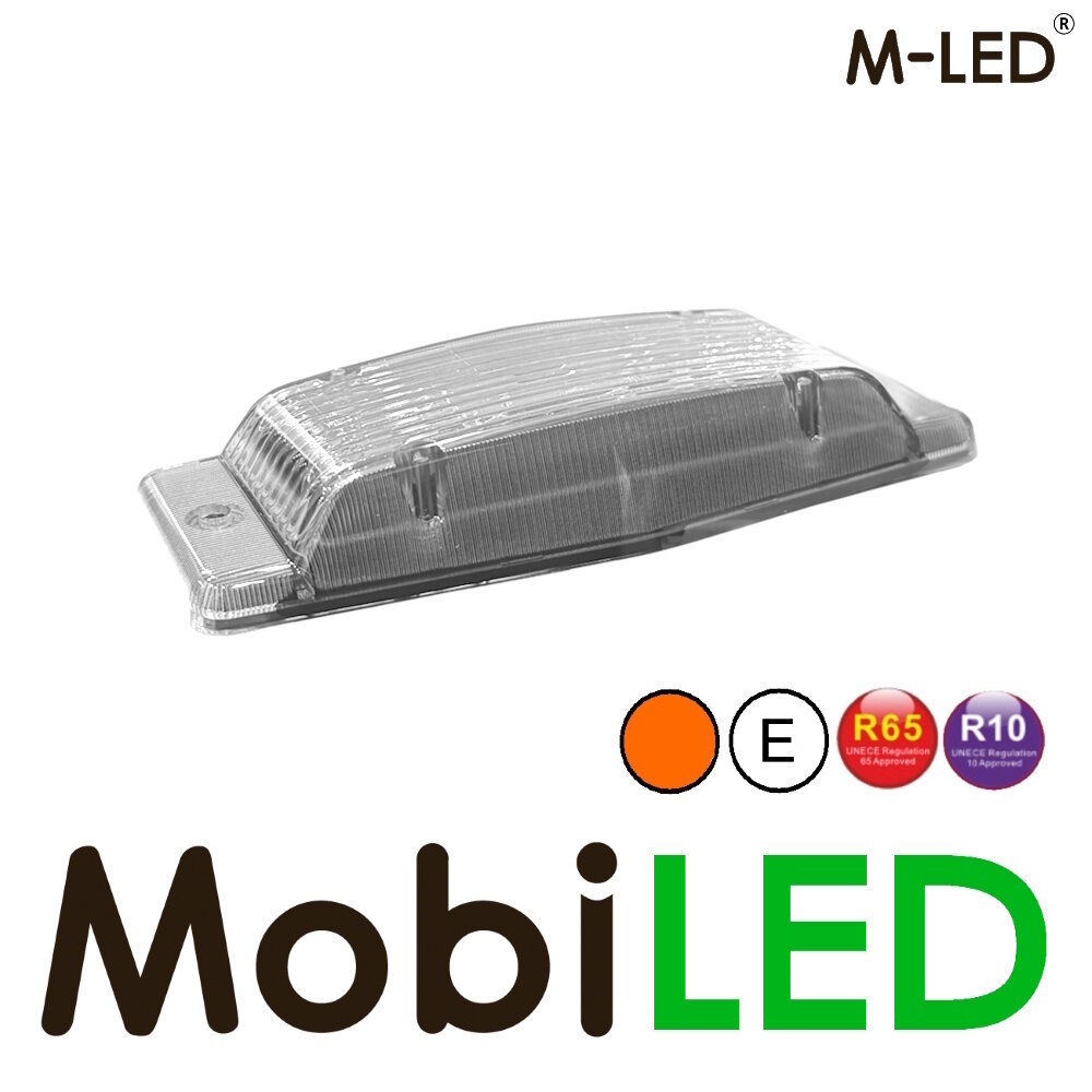 M-LED M-LED Aero Twin dubbelbrander amber/wit positielicht en flitser heldere lens M-LED M-LED Aero Twin dubbelbrander amber/wit positielicht en flitser heldere lens