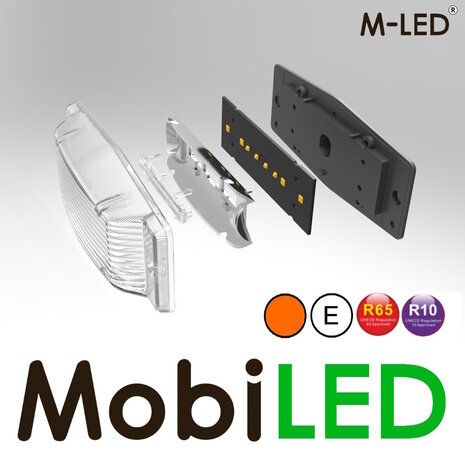 M-LED M-LED Aero Twin dubbelbrander amber/wit positielicht en flitser heldere lens M-LED M-LED Aero Twin dubbelbrander amber/wit positielicht en flitser heldere lens
