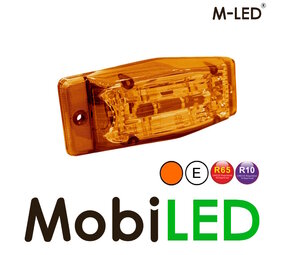 M-LED Aero Twin dubbelbrander met flitser amber lens