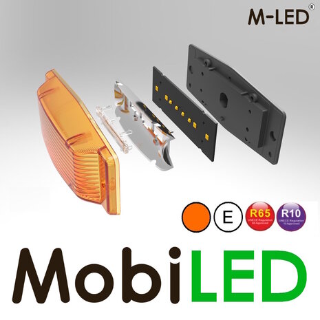 M-LED M-LED Aero Twin double burner with flasher amber lens M-LED M-LED Aero Twin double burner with flasher amber lens