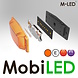 M-LED M-LED Aero Twin dubbelbrander met flitser amber lens M-LED M-LED Aero Twin dubbelbrander met flitser amber lens