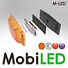 M-LED M-LED Aero Twin dubbelbrander met flitser amber lens