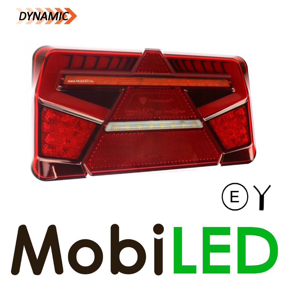 Achterlicht 5 functies dynamisch links NEON look Achterlicht 5 functies dynamisch links NEON look