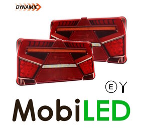 Set achterlichten 5 functies dynamisch NEON look Set achterlichten 5 functies dynamisch NEON look