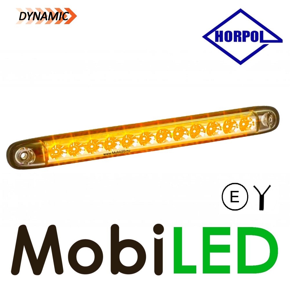 HORPOL Horpol Clignotant dynamique super mince 12–24V E-marque