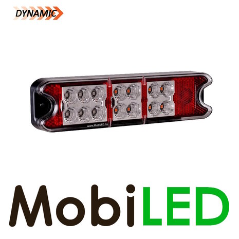 Achterlicht 12-24 volt 3 functies dynamisch E-keur