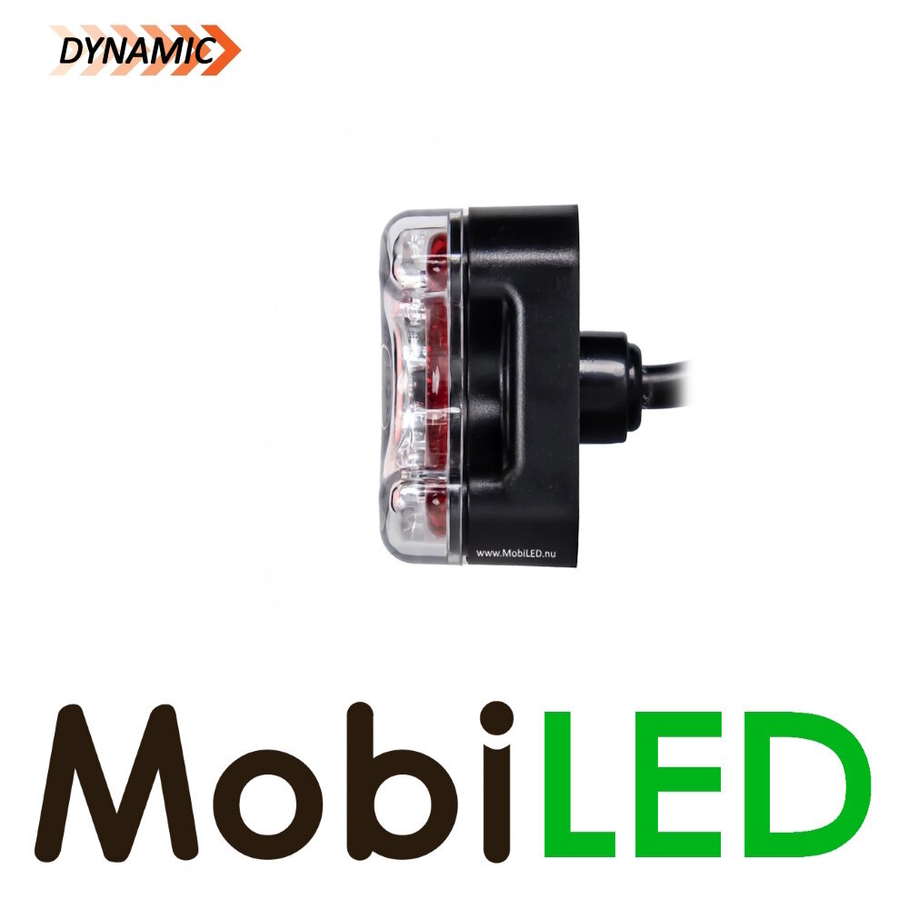 Rear light 12-24 volts 3 functions dynamic E-mark