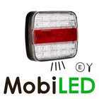 Rear light white 12-24 volts 4 functions E-mark