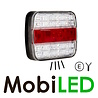 Rear light white 12-24 volts 4 functions E-mark Rear light white 12-24 volts 4 functions E-mark