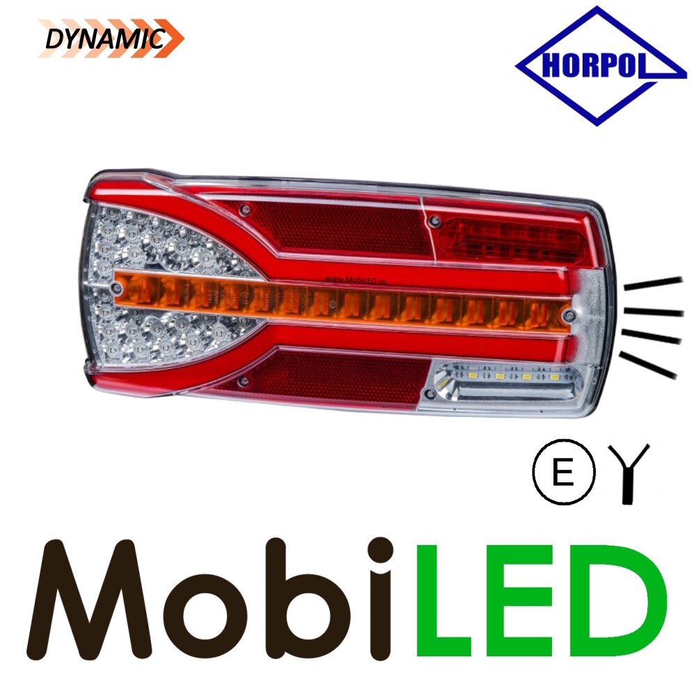 HORPOL Horpol Dynamisch achterlicht Carmen helder 6 functies 10-30 volt links E-keur