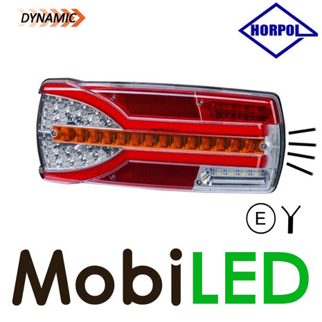 HORPOL Horpol Dynamique Feu arrière Carmen clair 6 fonctions 10-30 volts gauche E-marque HORPOL Horpol Dynamique Feu arrière Carmen clair 6 fonctions 10-30 volts gauche E-marque