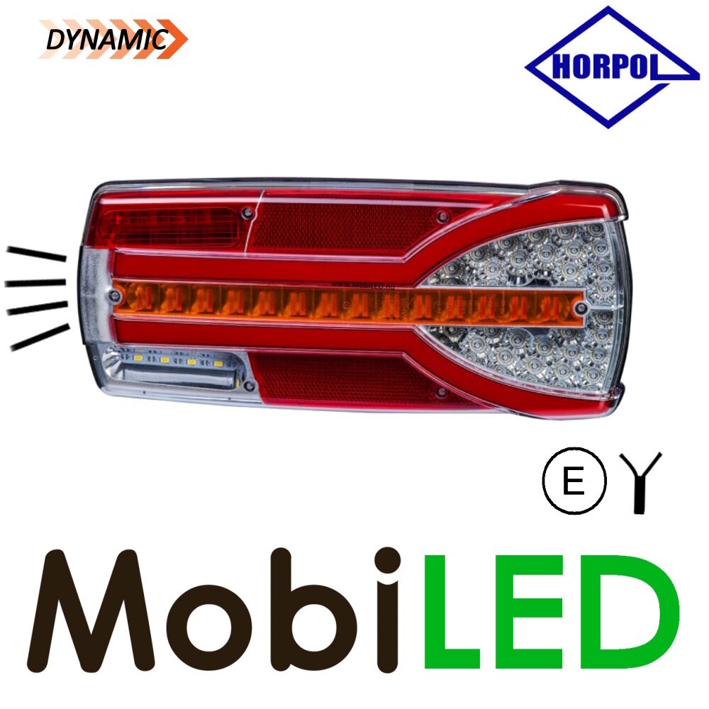 HORPOL Horpol Dynamisch achterlicht Carmen helder 6 functies 10-30 volt rechts E-keur