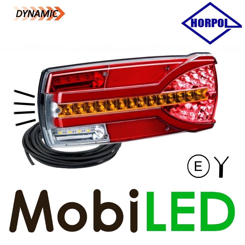 HORPOL Horpol Dynamic rear light Carmen Red Right 2m cable E-mark HORPOL Horpol Dynamic rear light Carmen Red Right 2m cable E-mark