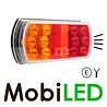 Achterlicht 15 leds 12-24 volt 4 functies Links model E-keur Achterlicht 15 leds 12-24 volt 4 functies Links model E-keur