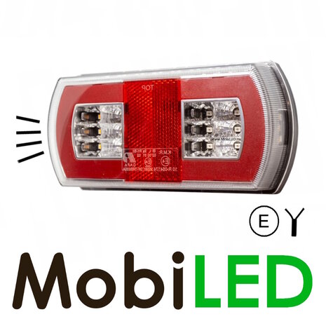 Rear light LED 12-24 volts 4 functions Right model E-mark Rear light LED 12-24 volts 4 functions Right model E-mark