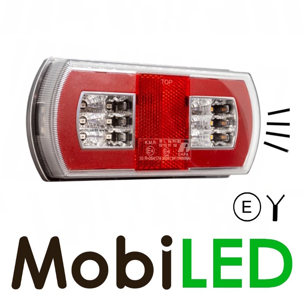Achterlicht LED 12-24v 4 functies Links model E-keur Achterlicht LED 12-24v 4 functies Links model E-keur