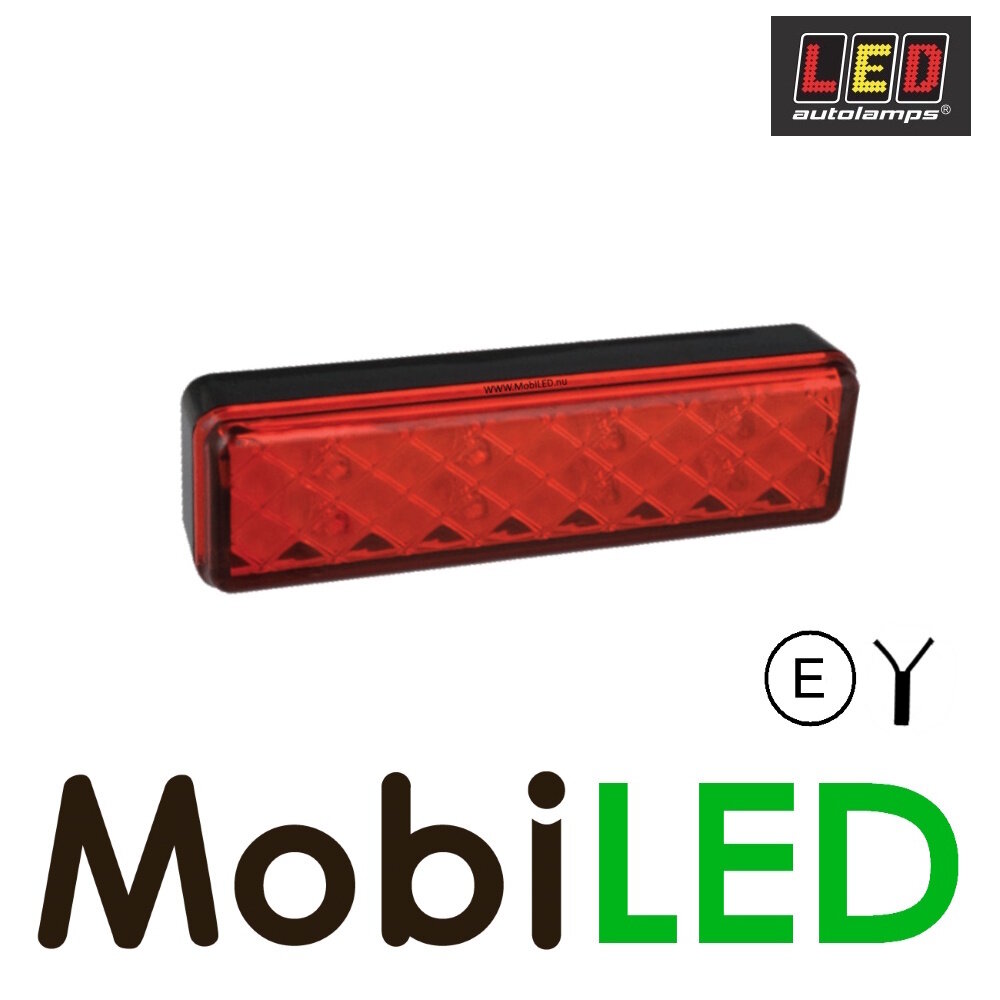 LED autolamps Aachterlicht remlicht 135RME 12-24V E-keur rood rechthoekig LED autolamps Aachterlicht remlicht 135RME 12-24V E-keur rood rechthoekig