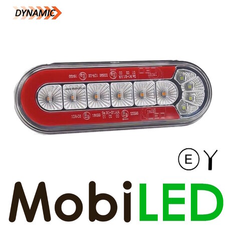Universal rear light with dynamic turn signal NEON look Universal rear light with dynamic turn signal NEON look