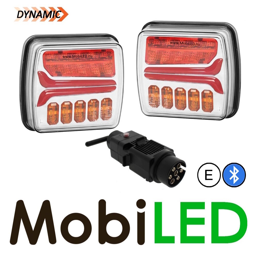 Achterlicht set draadloos magneet 7 polig 12 volt Achterlicht set draadloos magneet 7 polig 12 volt