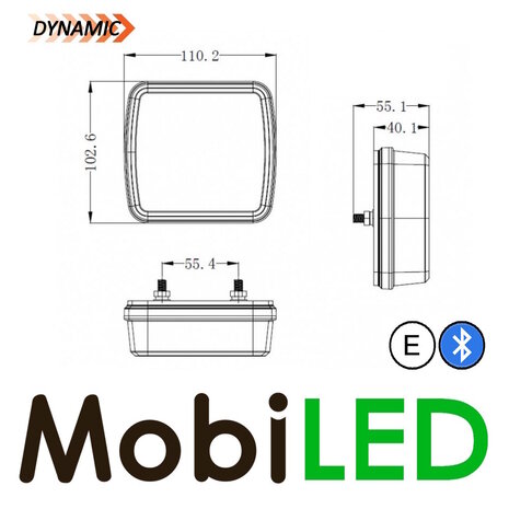 Rear light set wireless magnet 7 poles 12 volts Rear light set wireless magnet 7 poles 12 volts