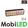 LED autolamps Rear light 3 functions 12-24 volt E-mark red-white rectangular LED autolamps Rear light 3 functions 12-24 volt E-mark red-white rectangular