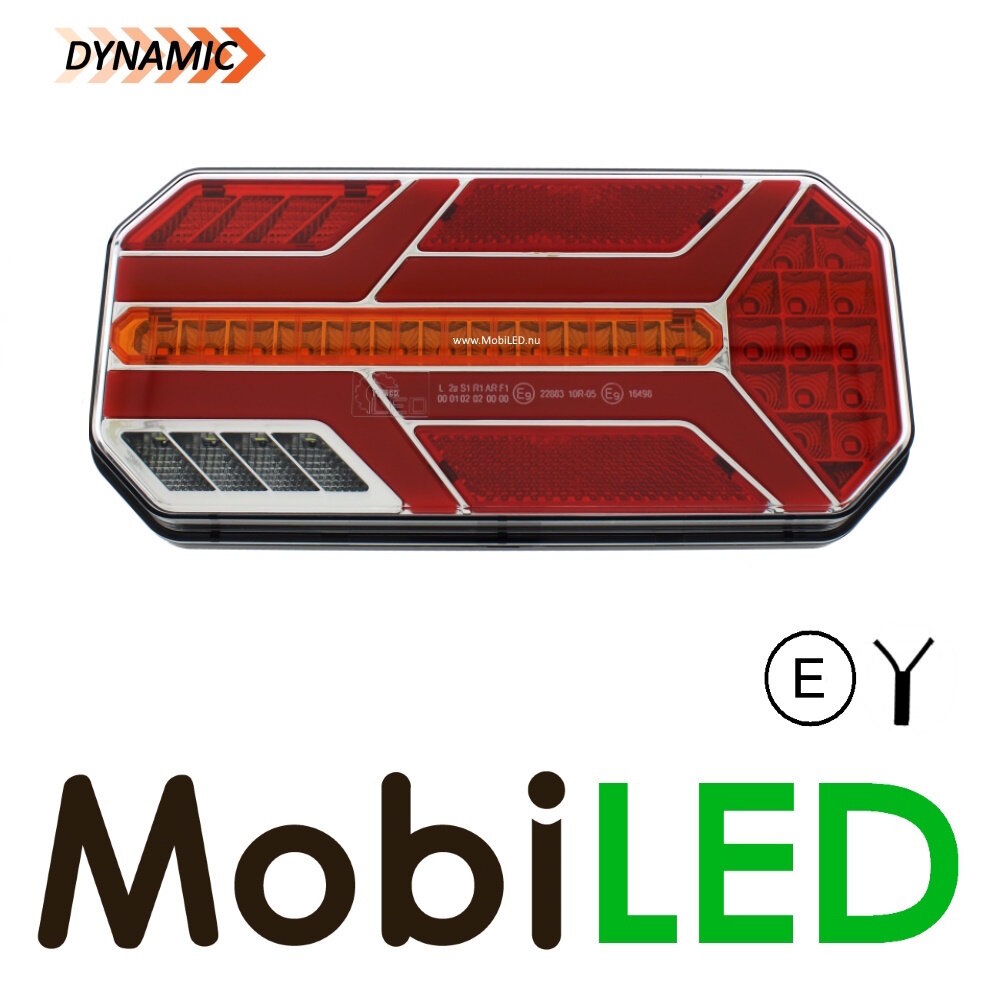 Dynamic NEON look Rear light 6 functions Right E-mark