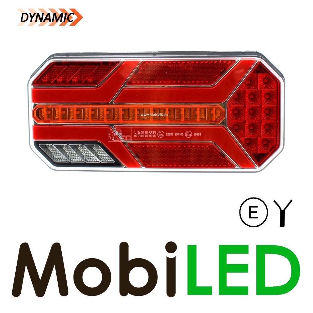 Dynamic NEON look Rear light 6 functions Right E-mark