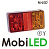 M-LED Achterlicht 16 leds 12-24 volt 3 functies E-keur kabel van 1,5m