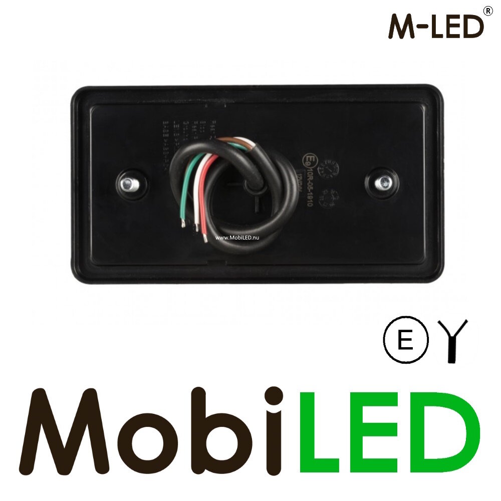 M-LED Achterlicht 16 leds 12-24 volt 3 functies E-keur kabel van 1,5m