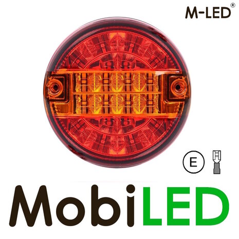 M-LED M-LED Hamburger feu arrière rond E-marque 9-33 volts 3 fonctions M-LED M-LED Hamburger feu arrière rond E-marque 9-33 volts 3 fonctions