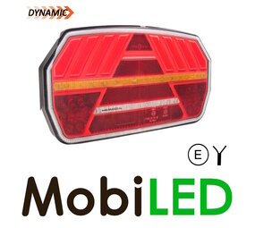Achterlicht 5 functies dynamisch NEON look links Achterlicht 5 functies dynamisch NEON look links