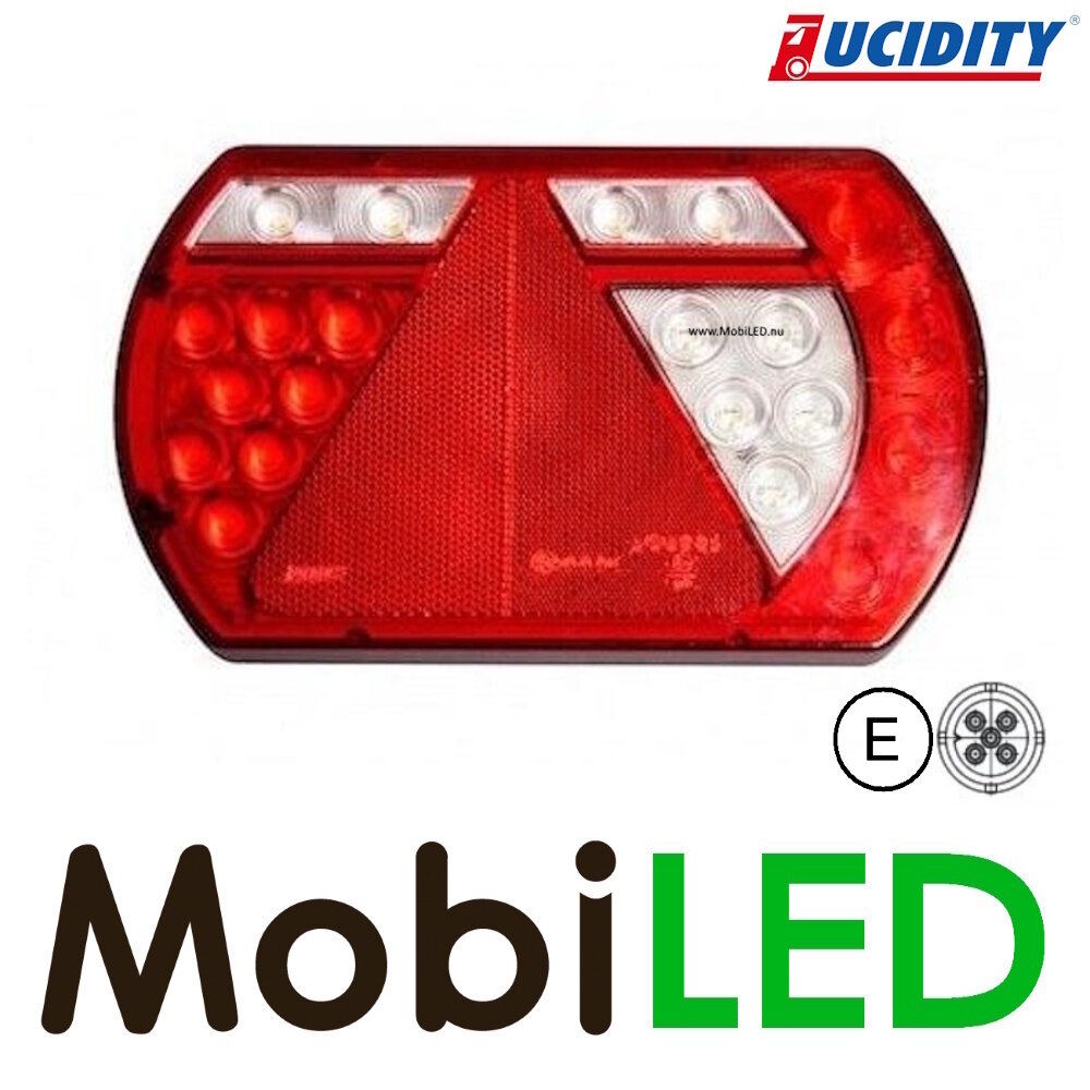 Lucidity Lucidity Rear light LED 12V 6 functions 5PIN right E-mark Lucidity Lucidity Rear light LED 12V 6 functions 5PIN right E-mark