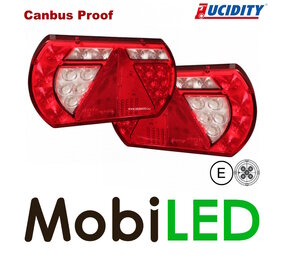 Lucidity Set rear lights 6 functions bayonet canbus proof 12V Lucidity Set rear lights 6 functions bayonet canbus proof 12V