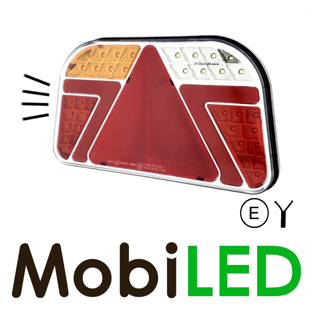 Set Trailer rear lights LED NEON look 5 functions + license plate light E-mark Set Trailer rear lights LED NEON look 5 functions + license plate light E-mark