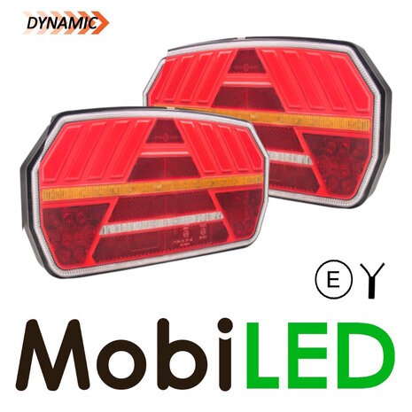 Set Rear lights 5 functions reflector E-mark Set Rear lights 5 functions reflector E-mark