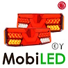 WAS WAS Set NEON look rear lights hexagon 5 functions E-mark WAS WAS Set NEON look rear lights hexagon 5 functions E-mark